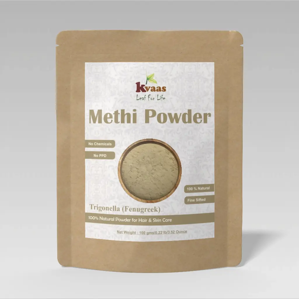 Kvaas Natural Methi (Fenugreek) Powder 100 Gram