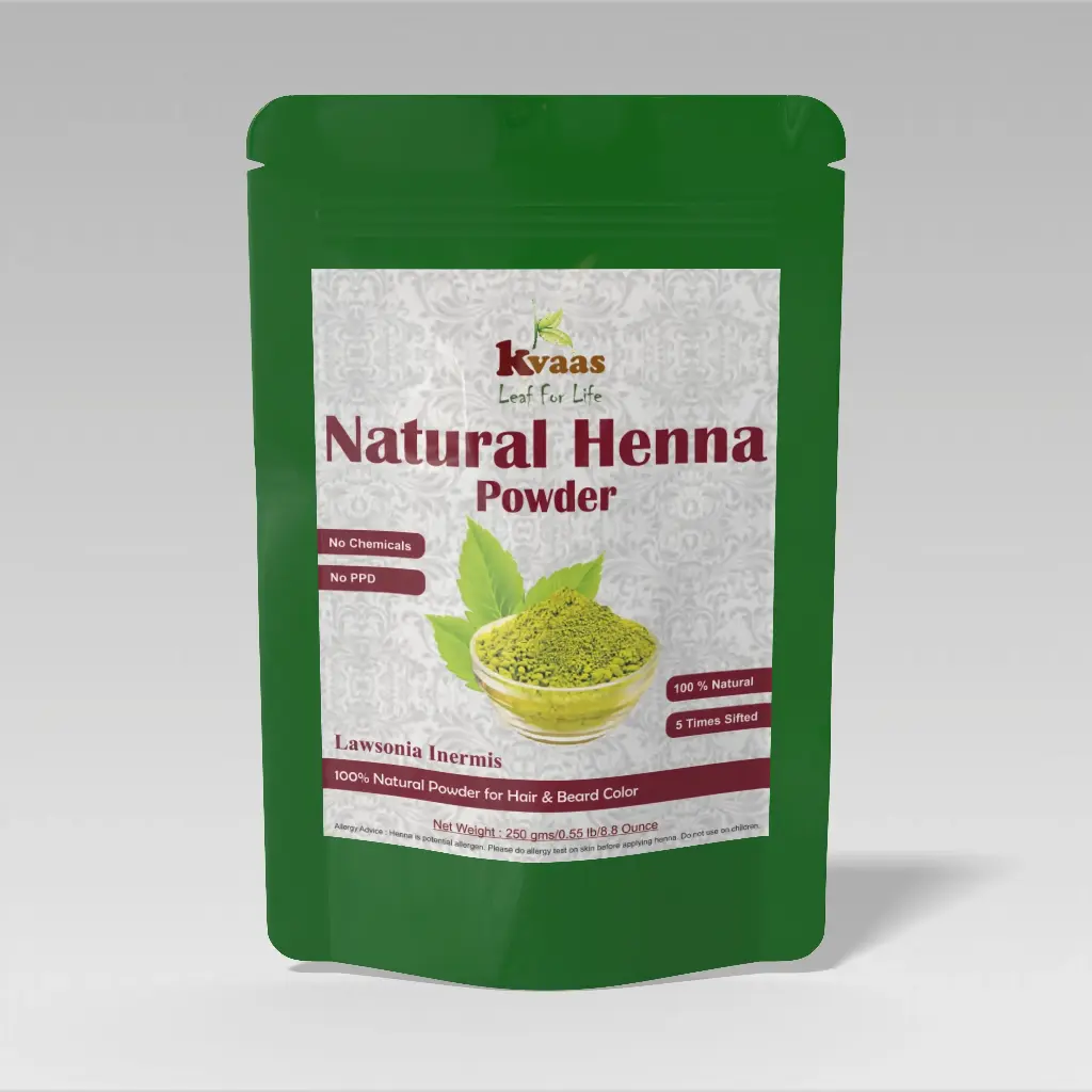 Kvaas Natural Henna Powder 227 Gram Pack