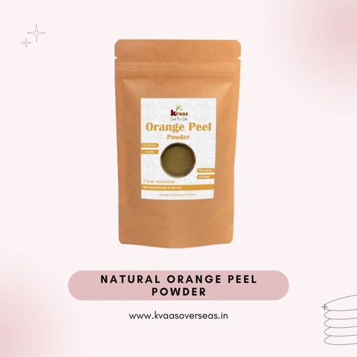 Kvaas Natural Orange Peel Powder 227 Gram Pack